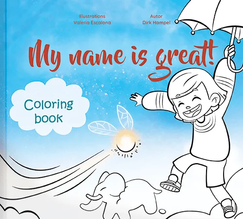 My name is great - Coloring book